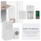 Newhouse Hardware Wireless Door Chime Kit with Remote, 250 ft. Operating Range, Push Button, 32 Chimes, White WCMB - alternate 3